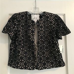 Milly | Black Lace Jacket